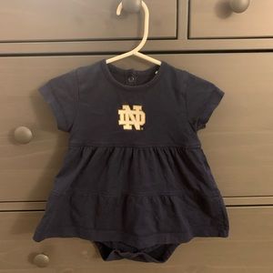Baby Girl Notre Dame Dress Onesie